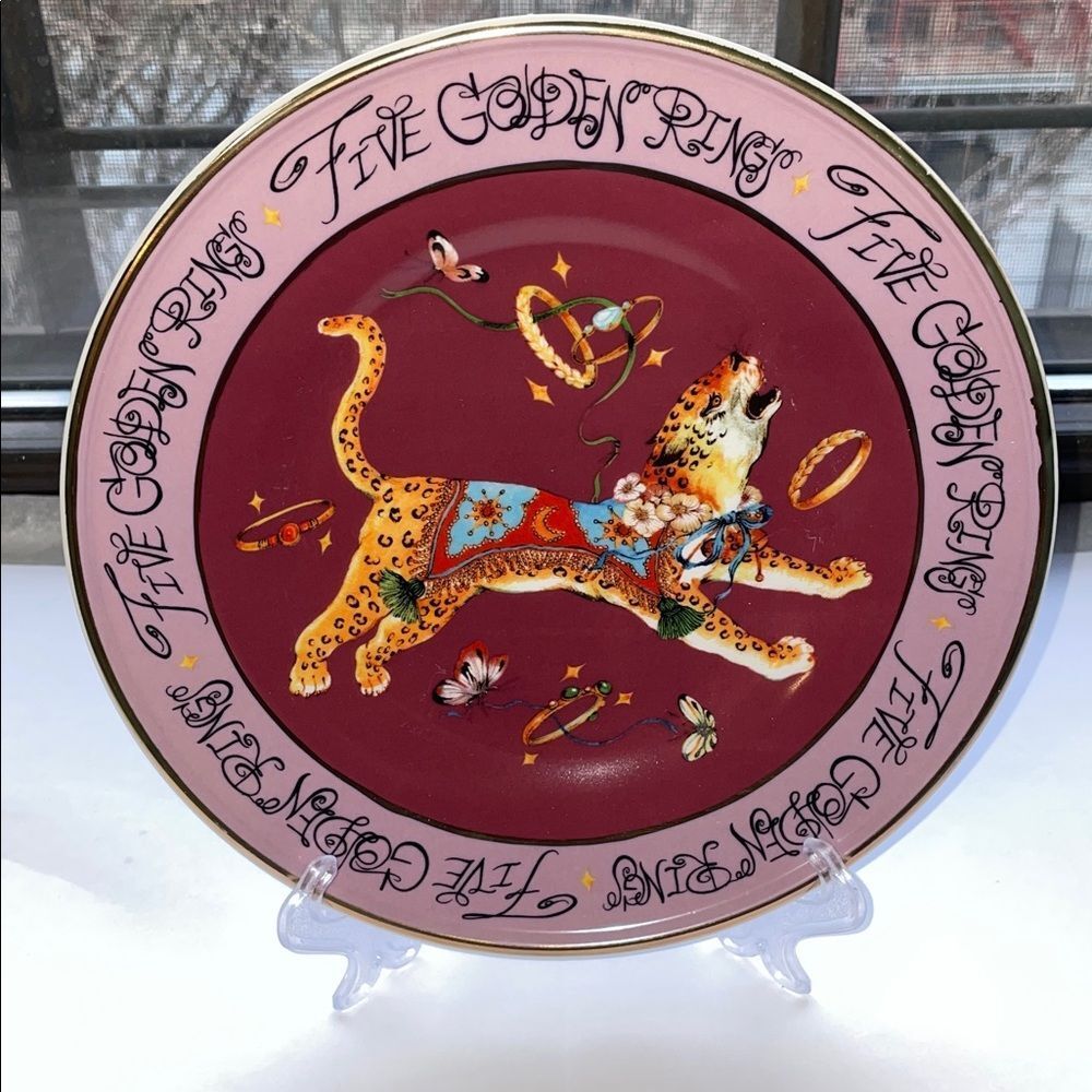 ❤️ Phannapast Taychamaythakool Twelve Days of Christmas Dessert Plates, Set of 4 - Picture 7 of 11